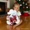 Snowy the Polar Bear Plushie, Cute Kids’ 12" Christmas Stuffed Toy, Santa Hat and Candy Cane